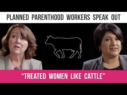 Thumbnail for Former Manager: Planned Parenthood "Treated Women like Cattle"