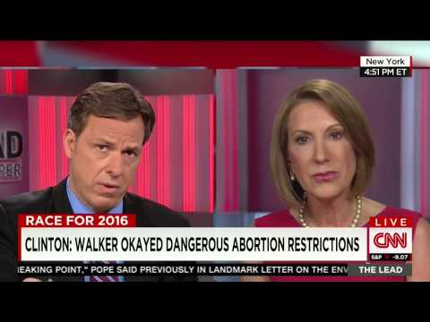Thumbnail for Fiorina slams Hillary Clinton over 'extreme' positions on abortion