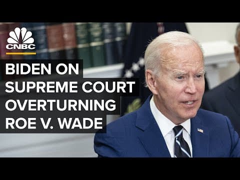 Thumbnail for President Biden delivers remarks on Supreme Court overturning Roe v. Wade — 6/24/2022