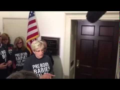 Thumbnail for Pro-life Jill Stanek at Speaker Boehner during abortion protest