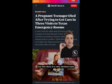 Thumbnail for ProPublica can't see malpractice, only abortion bans